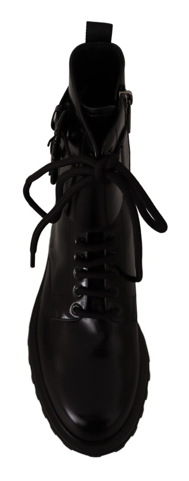 Dolce &amp; Gabbana Elegant Black Leather Ankle Boots