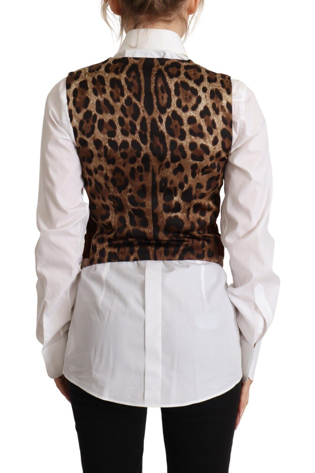 Dolce &amp; Gabbana Elegant Sleeveless V-Neck Corduroy Vest