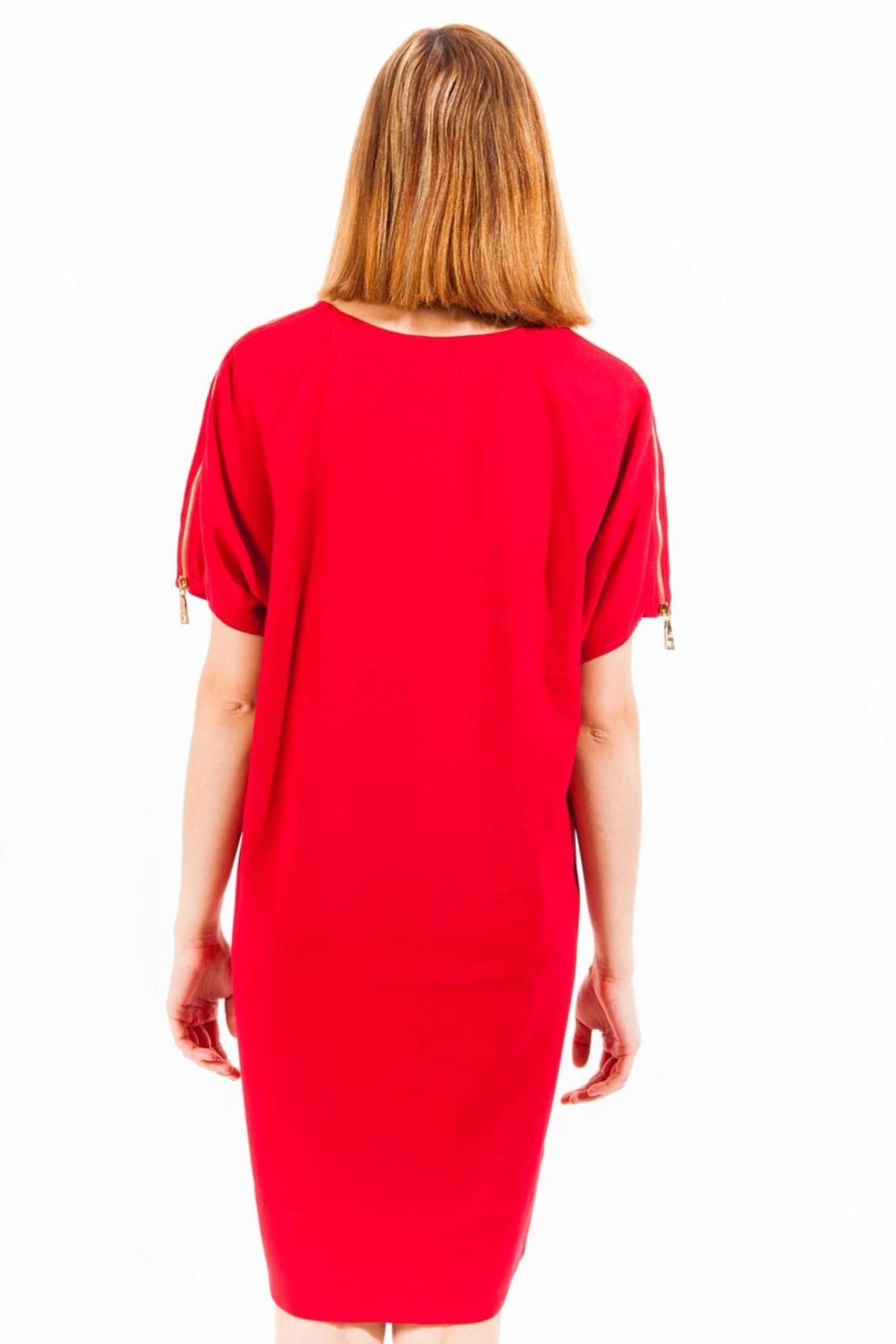 Love Moschino &quot;Red Viscose Women Dress&quot;