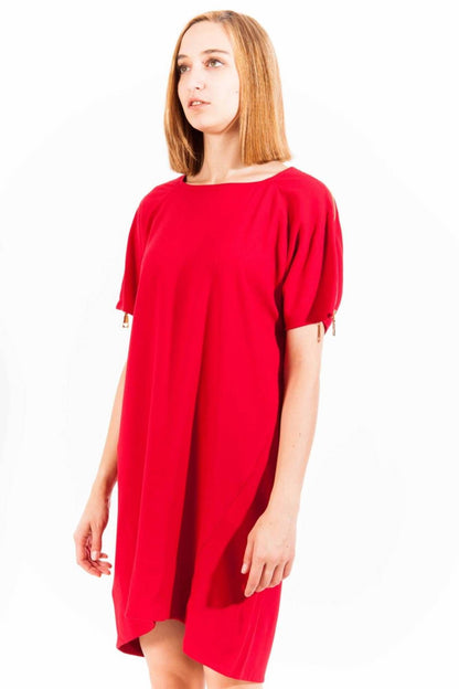 Love Moschino &quot;Red Viscose Women Dress&quot;