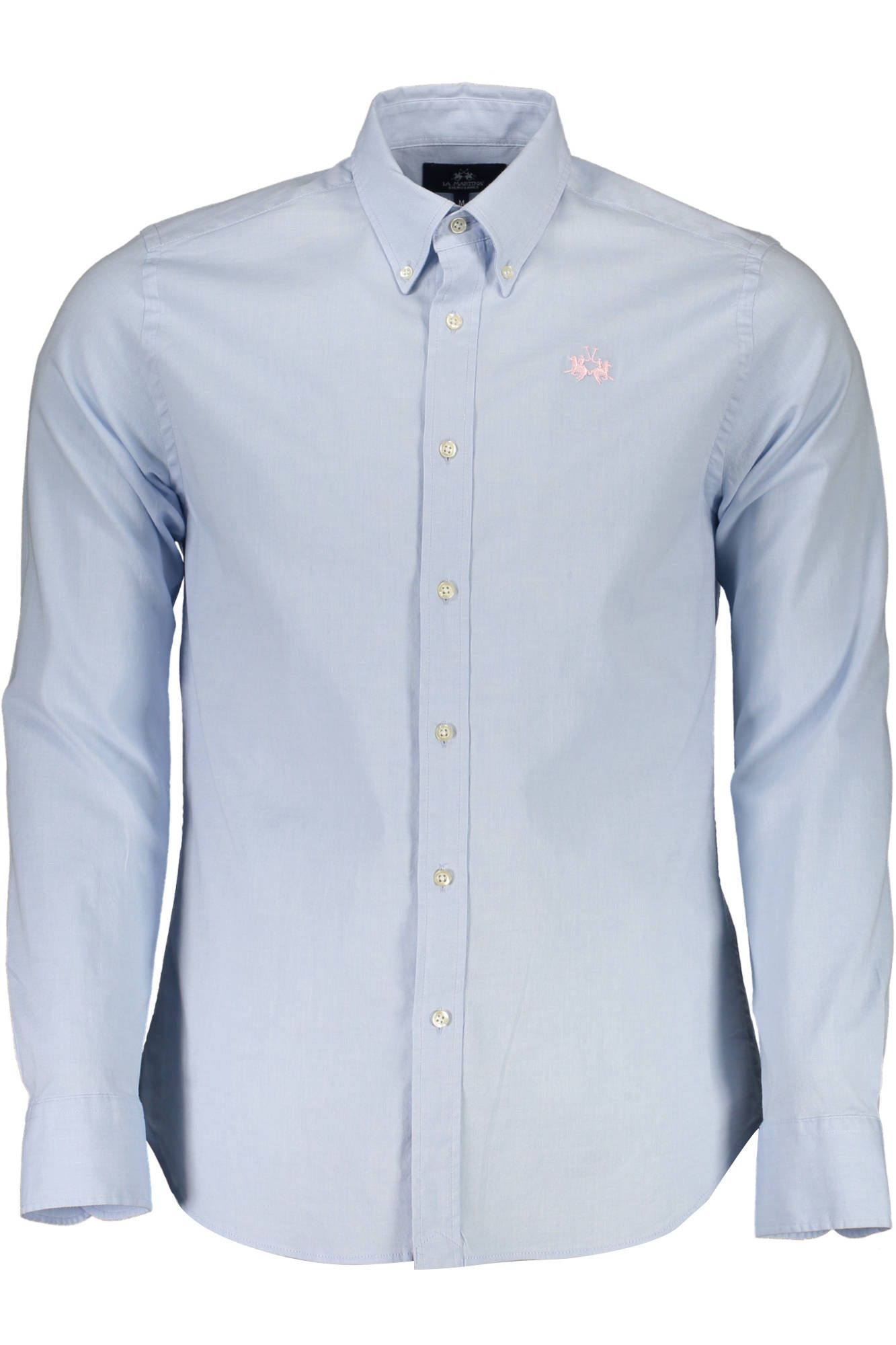 La Martina Light Blue Cotton Men Shirt