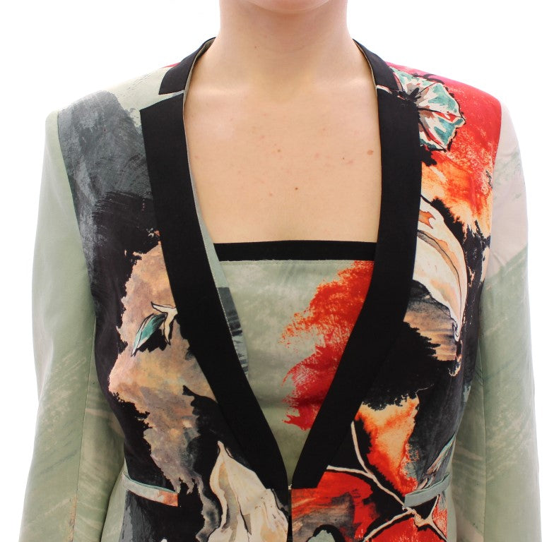 Sachin &amp; Babi Elegant Silk Blend Multicolor Blazer