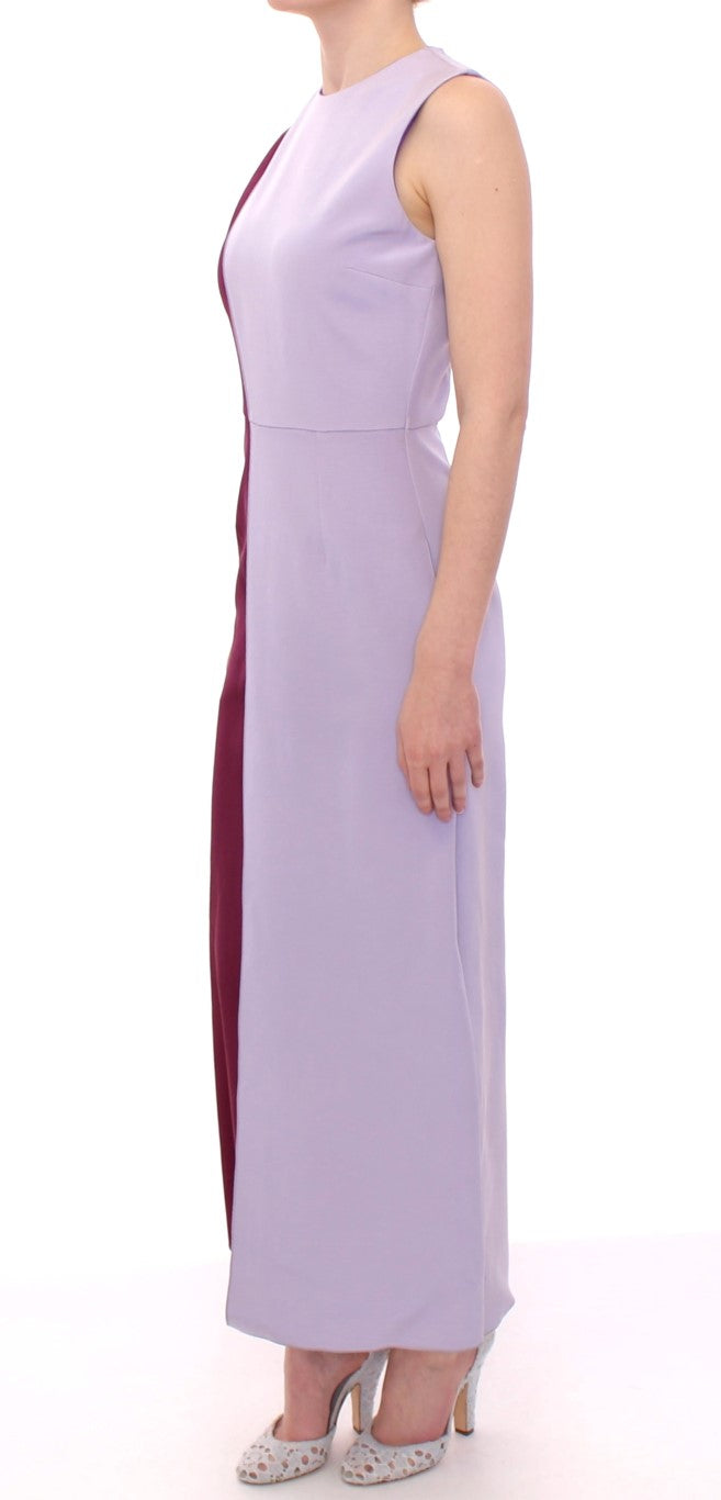 Barbara Casasola Elegant Long Silk Gown in Lavender