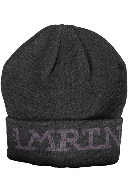 La Martina Black Acrylic Men Cap