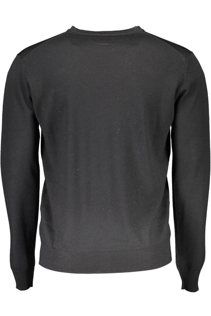 Harmont &amp; Blaine Black Wool Men Sweater