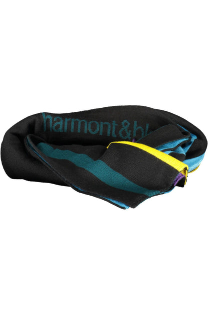 Harmont &amp; Blaine Black Wool Men Scarf