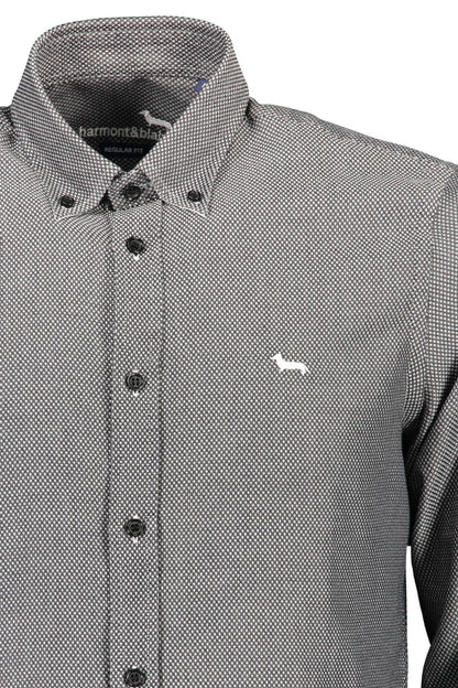 Harmont &amp; Blaine Black Cotton Men Shirt