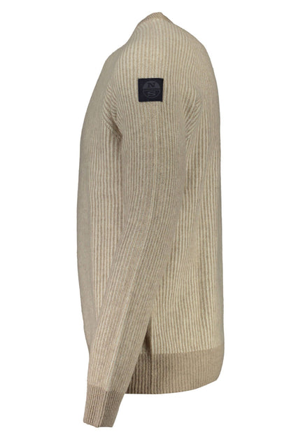 North Sails Beige Wool Men Sweater