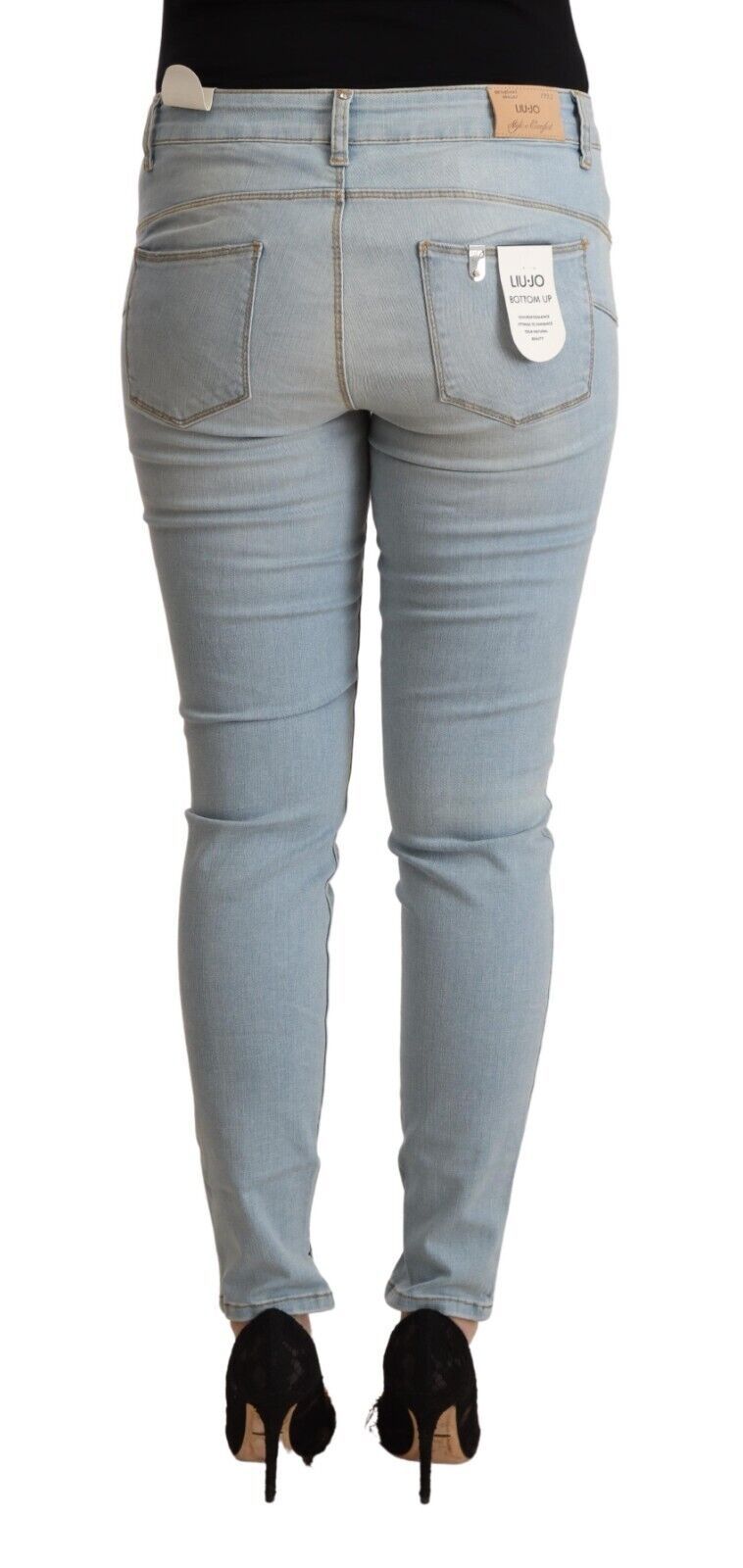 Liu Jo Light Blue Mid Waist Skinny Denim