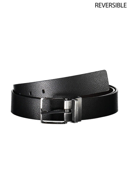 Calvin Klein Black Leather Men Belt