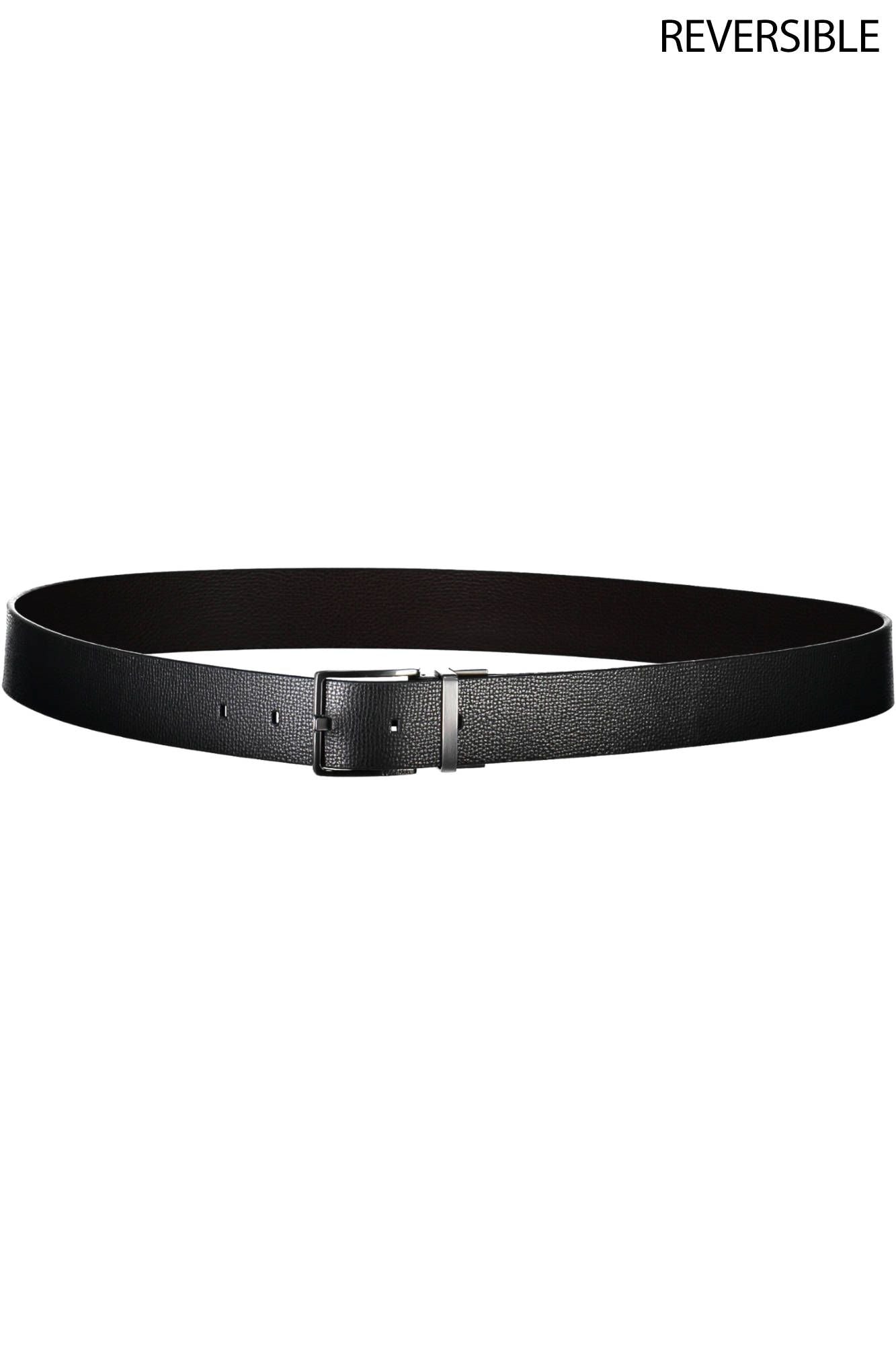 Calvin Klein Black Leather Men Belt