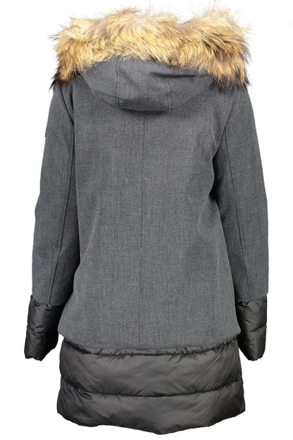 Yes Zee Gray Polyester Women Jacket