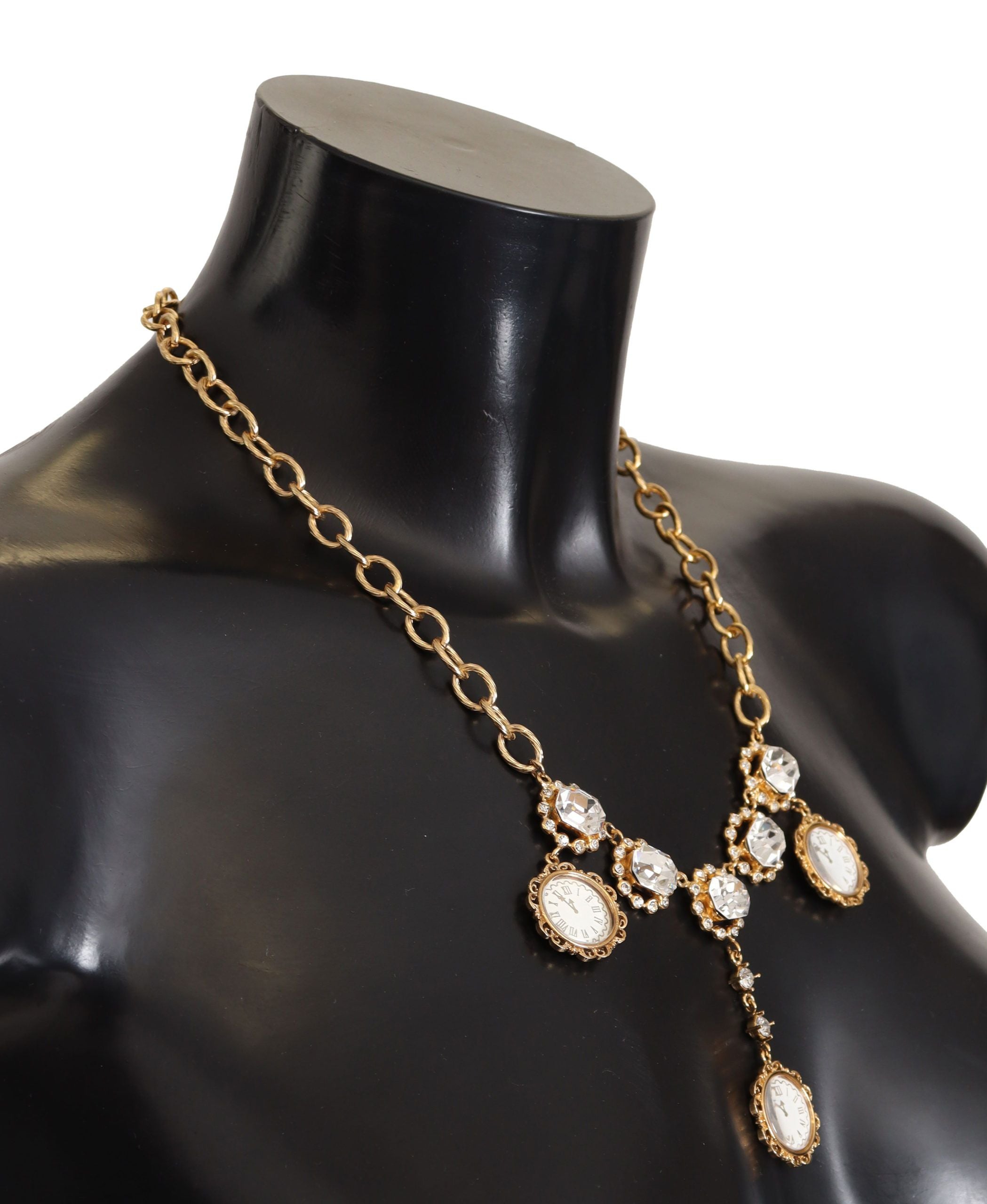 Dolce &amp; Gabbana Elegant Timekeeper Statement Necklace