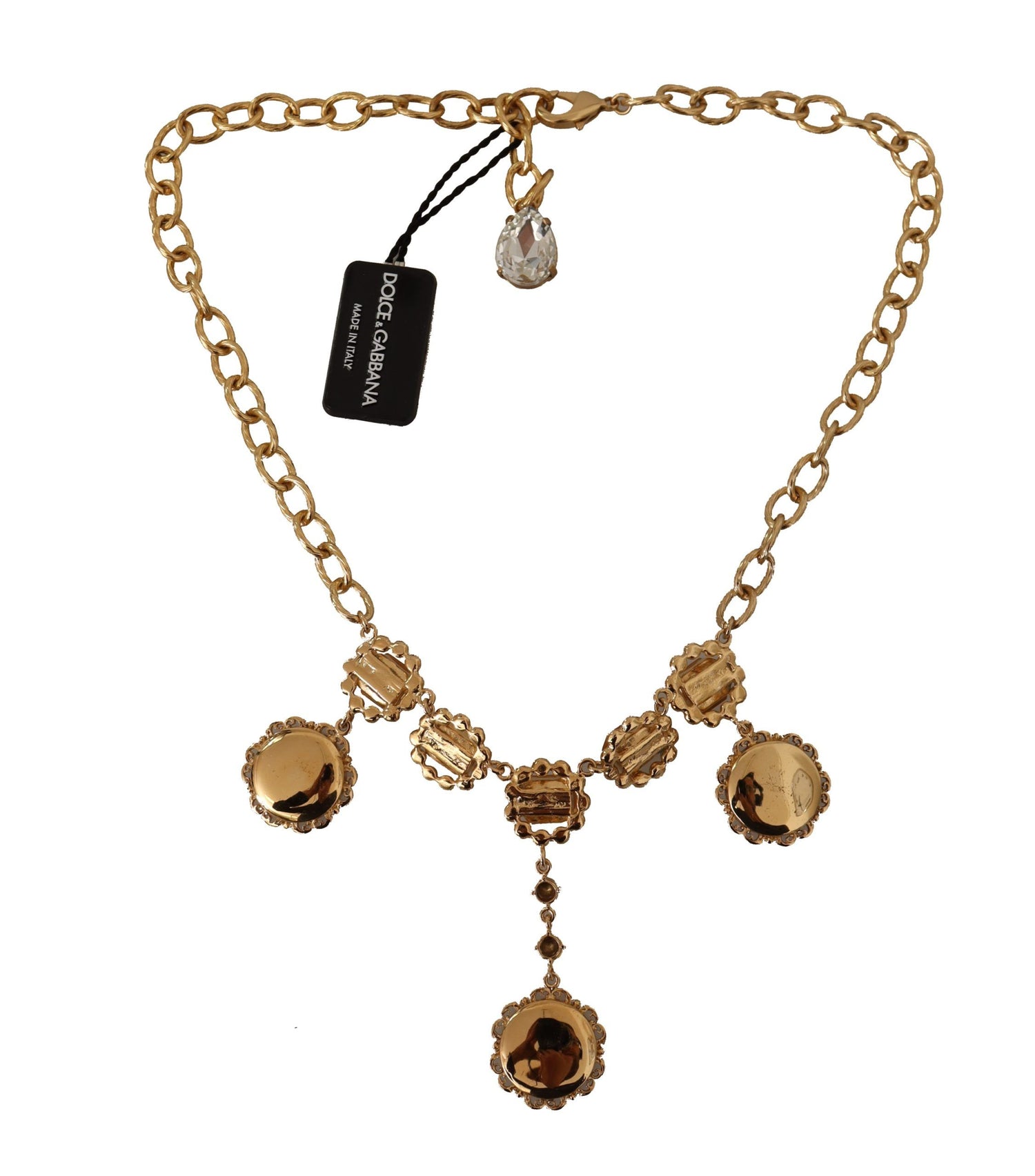 Dolce &amp; Gabbana Elegant Timekeeper Statement Necklace