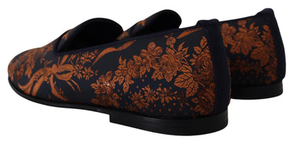 Dolce &amp; Gabbana Elegant Floral Slip-On Loafers