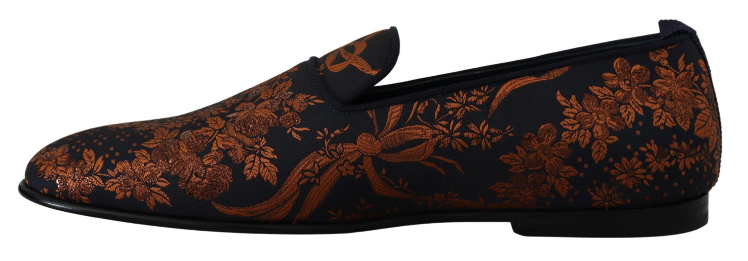 Dolce &amp; Gabbana Elegant Floral Slip-On Loafers