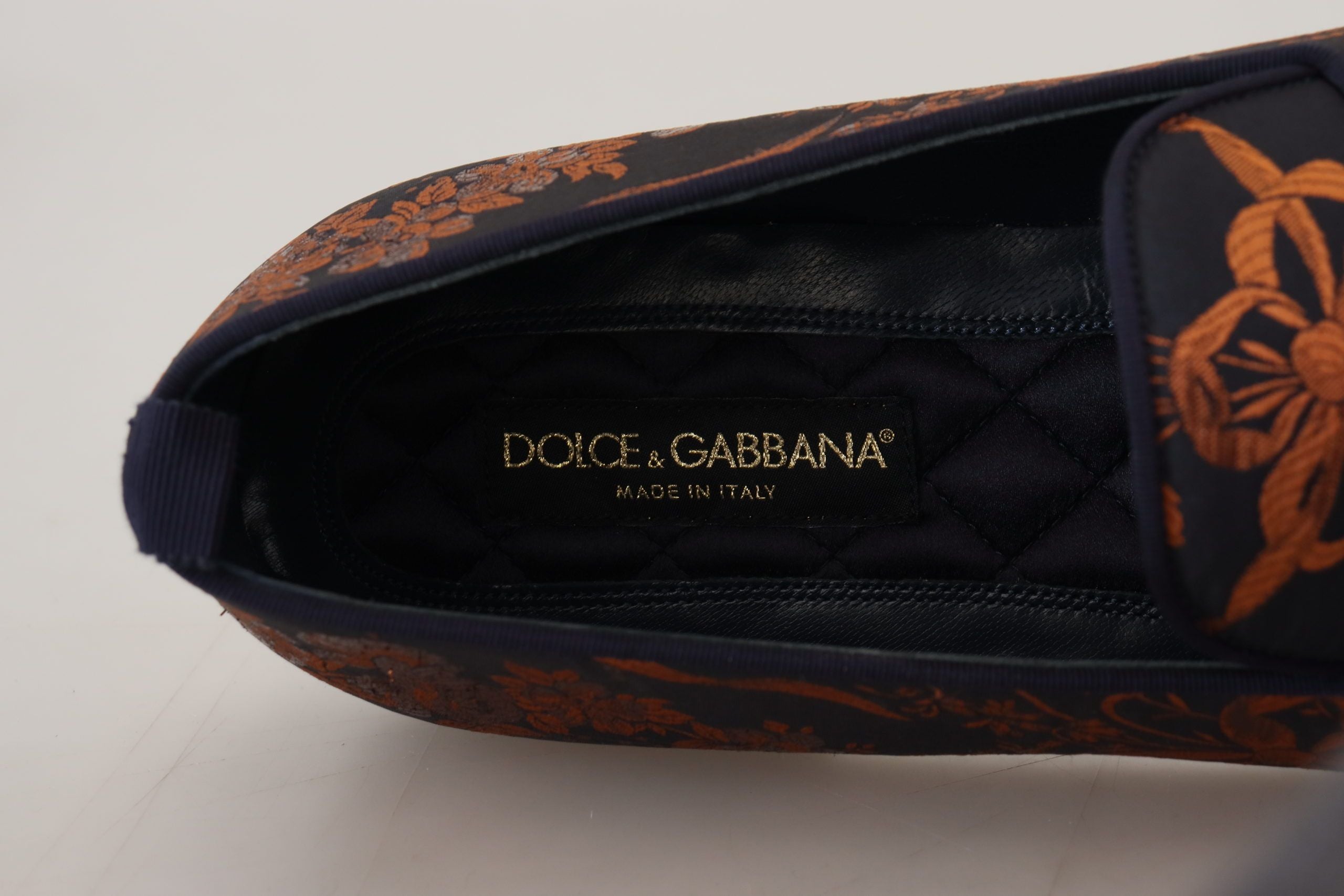 Dolce &amp; Gabbana Elegant Floral Slip-On Loafers