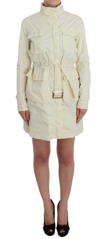 P.A.R.O.S.H. Chic Beige Trench Jacket Coat