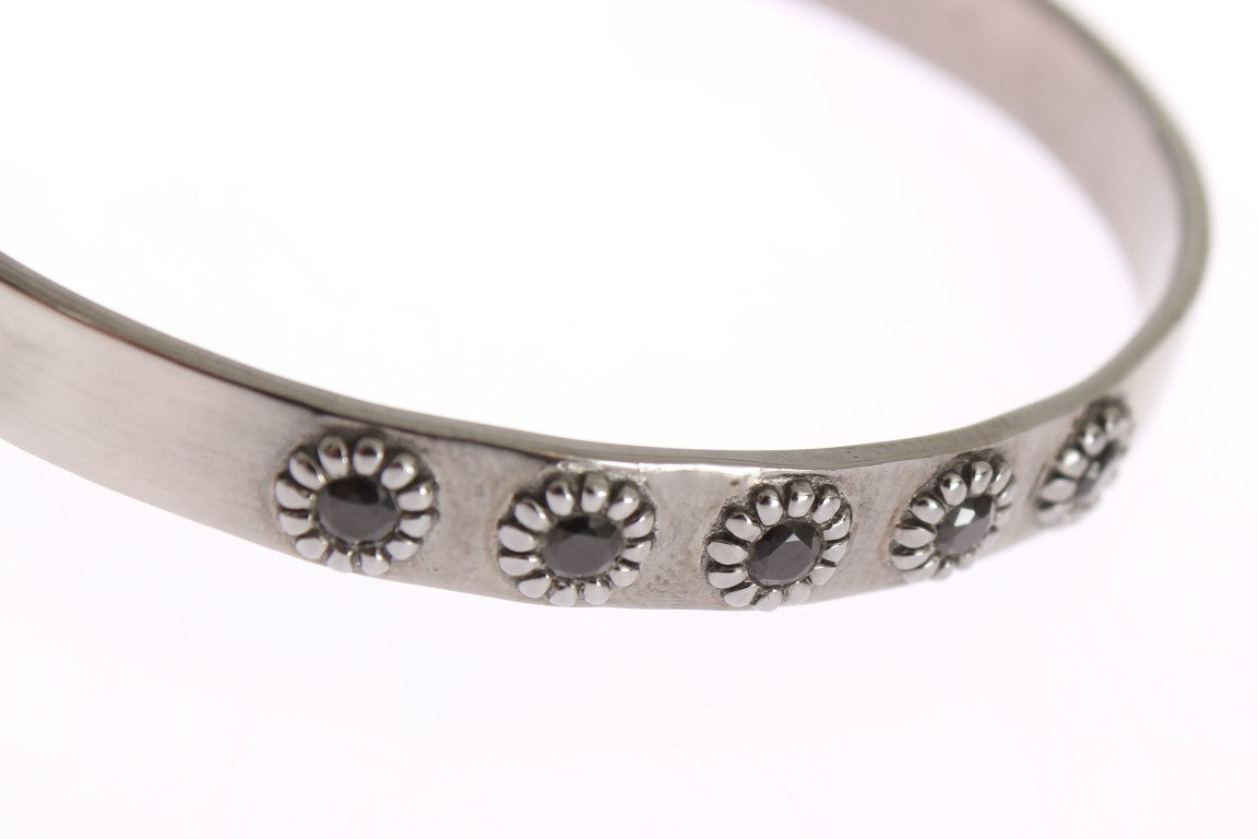 Chic Nialaya Silver CZ Bangle for Her