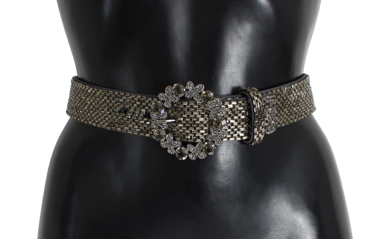 Dolce &amp; Gabbana Embellished Sequined Wide Waist Belt