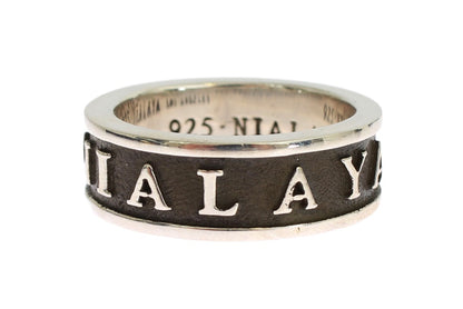 Nialaya Elegant Silver and Black Men&