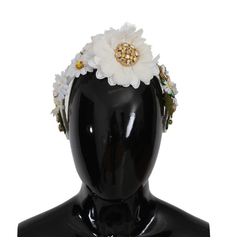 Dolce &amp; Gabbana Sunflower Crystal Luxury Headband