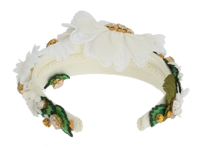 Dolce &amp; Gabbana Sunflower Crystal Luxury Headband