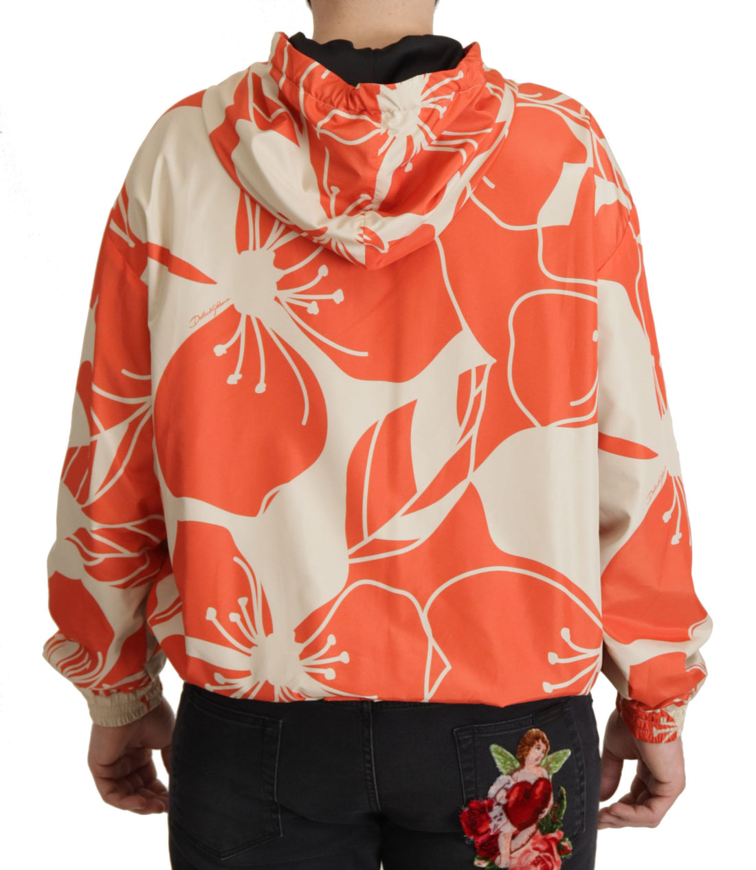 Dolce &amp; Gabbana Elegant Floral Zip Hooded Sweater