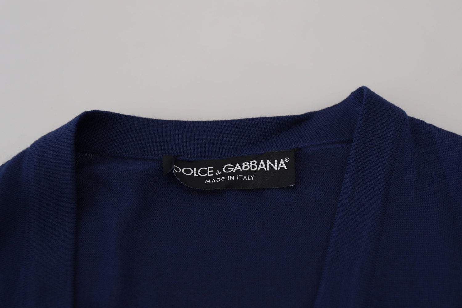 Dolce &amp; Gabbana Elegant Virgin Wool Blue Cardigan Sweater