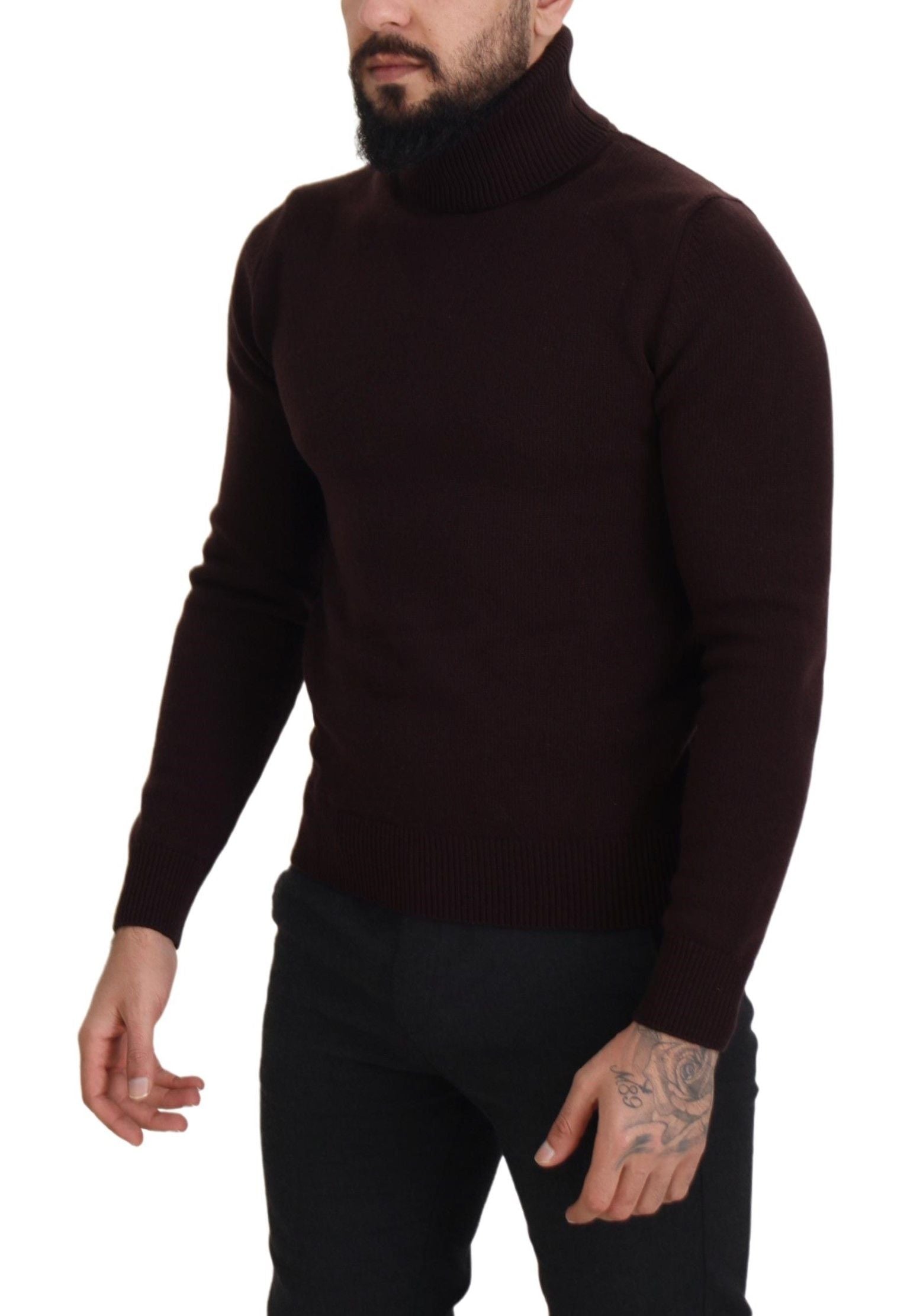 Dolce &amp; Gabbana Elegant Turtleneck Wool Pullover Sweater