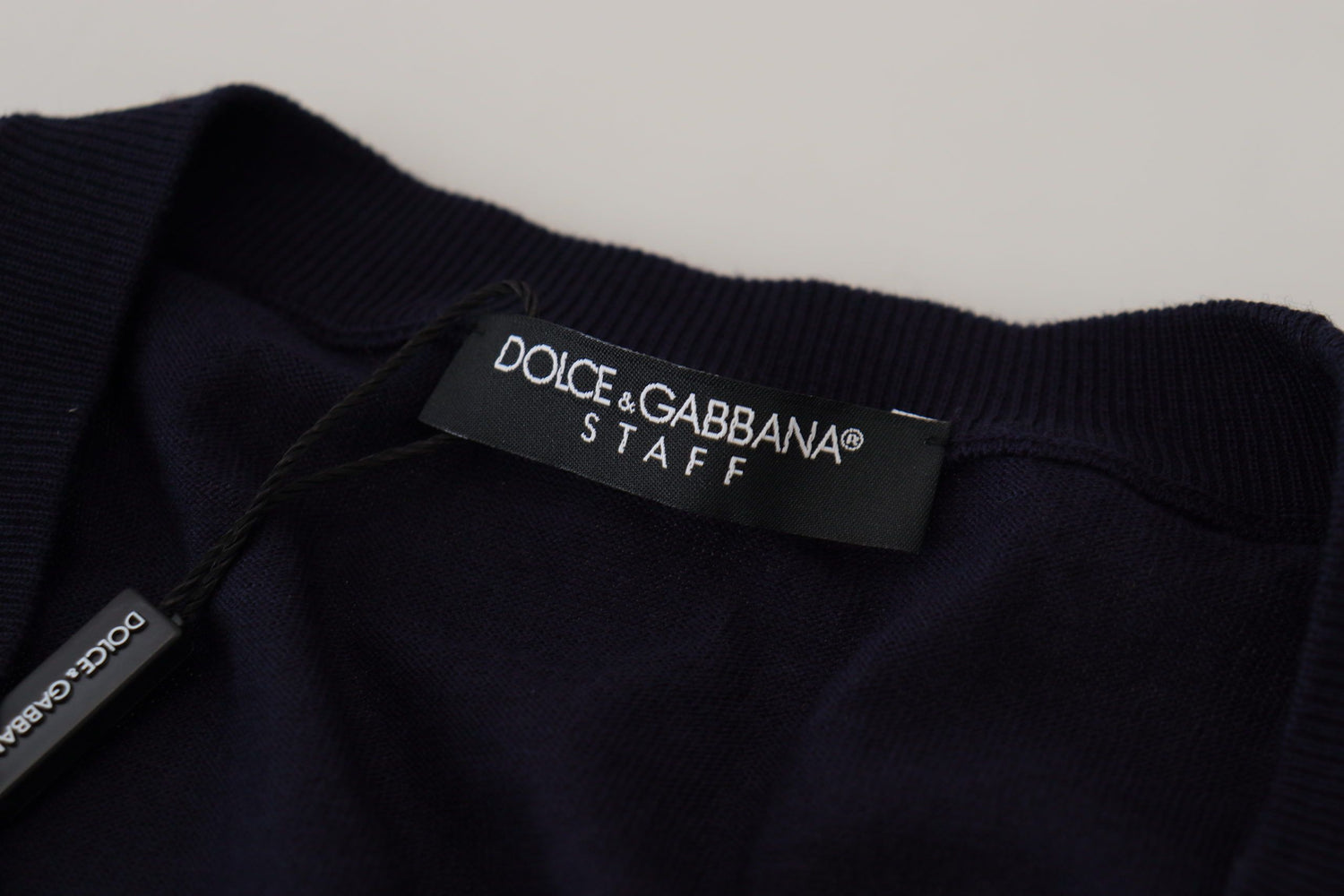 Dolce &amp; Gabbana Elegant Virgin Wool Cardigan Sweater in Blue