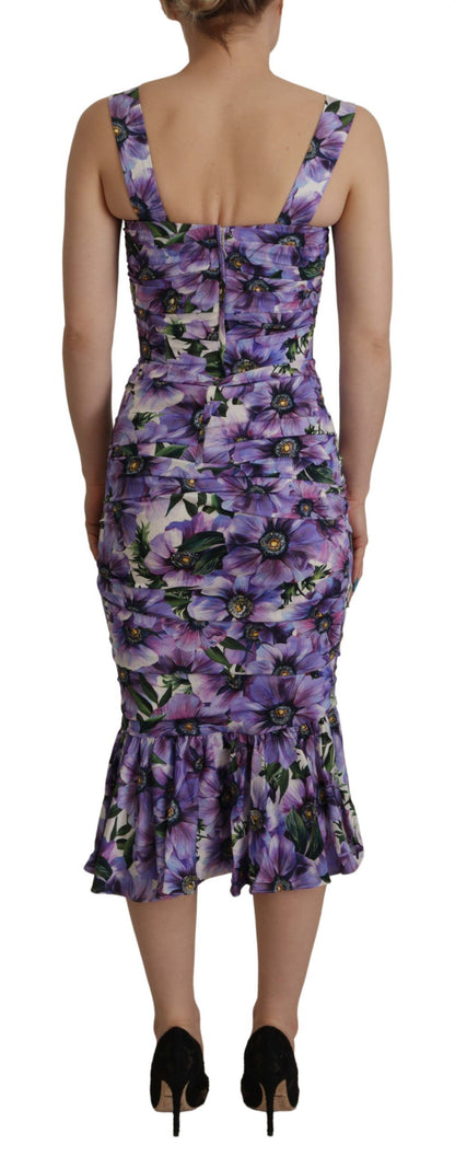 Dolce &amp; Gabbana Floral Elegance Midi Sheath Dress