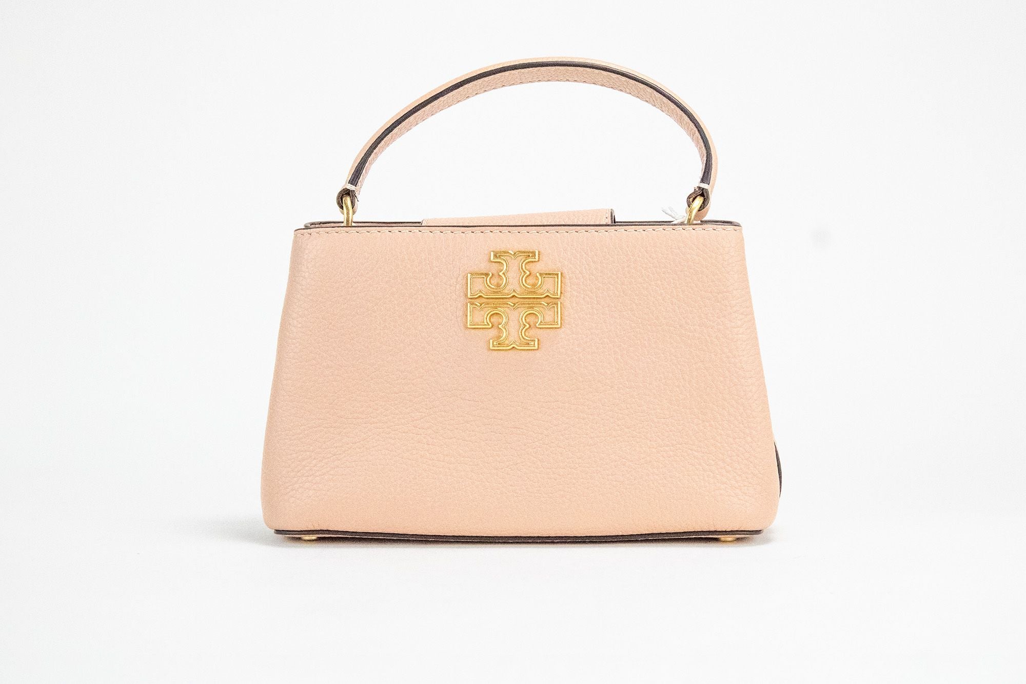 Tory Burch Britten Micro Light Meadowsweet Leather Satchel Bag Purse