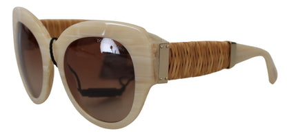 Dolce &amp; Gabbana Beige Chic Acetate Women&