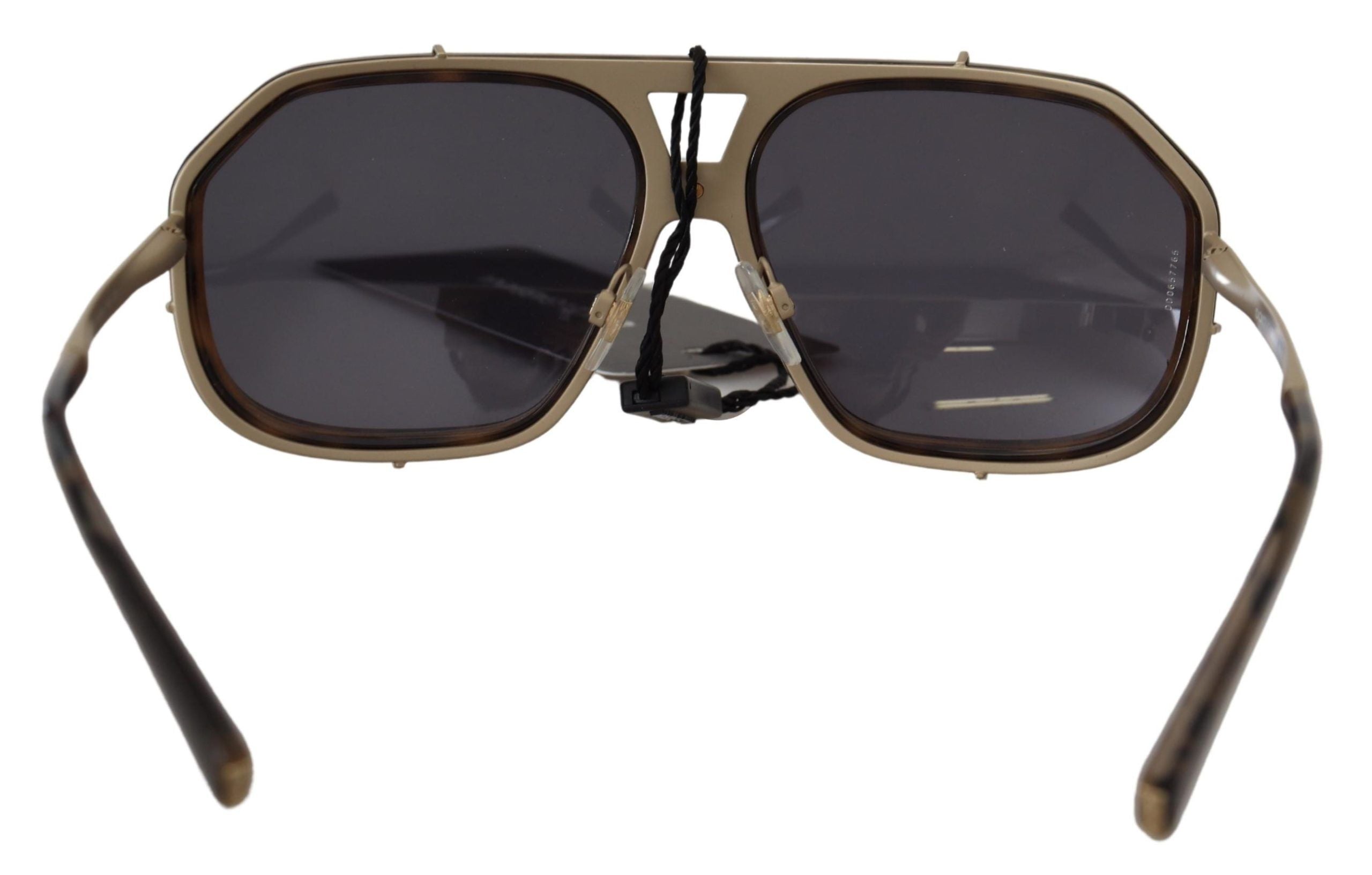 Dolce &amp; Gabbana Chic Aviator Mirrored Brown Sunglasses