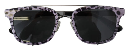 Dolce &amp; Gabbana Chic Purple Lens Metal Frame Sunglasses