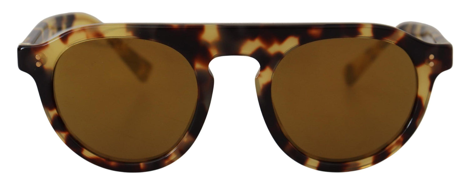 Dolce &amp; Gabbana Chic Tortoiseshell Acetate Sunglasses