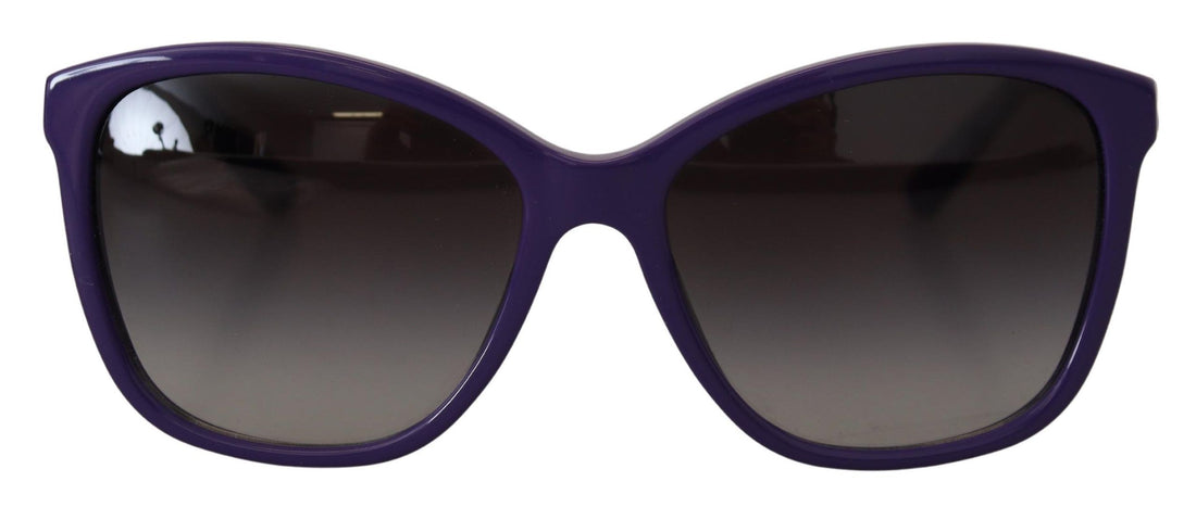 Dolce &amp; Gabbana Elegant Violet Round Sunglasses for Women