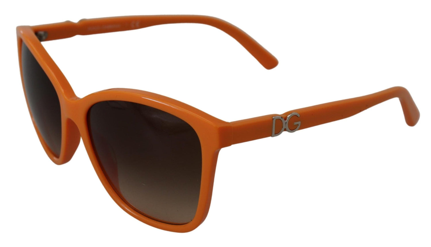 Dolce &amp; Gabbana Chic Orange Round Sunglasses for Women