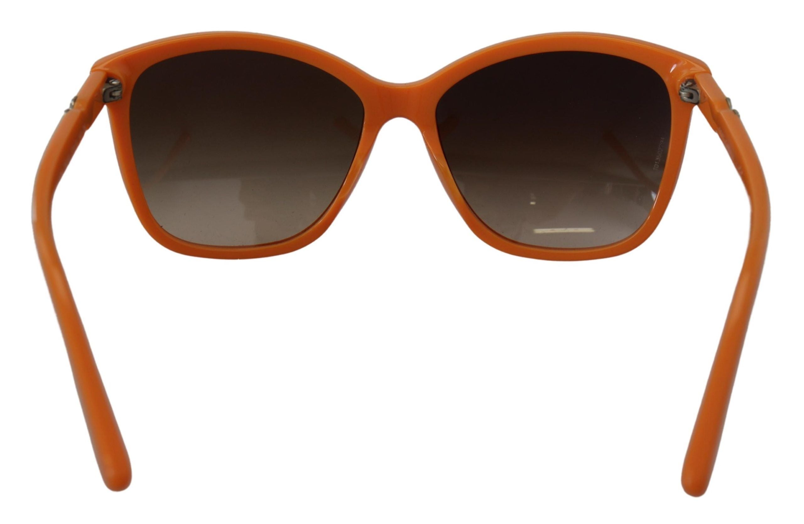 Dolce &amp; Gabbana Chic Orange Round Sunglasses for Women