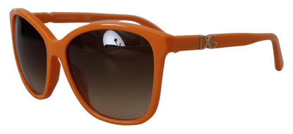 Dolce &amp; Gabbana Chic Orange Round Sunglasses for Women