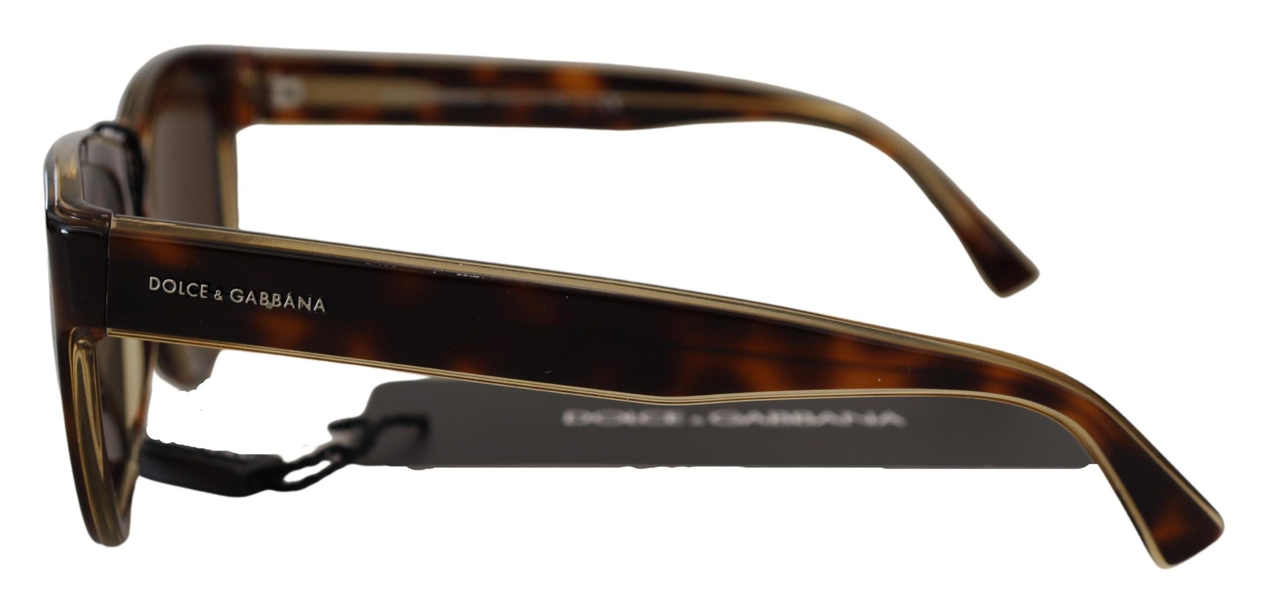 Dolce &amp; Gabbana Chic Unisex Brown Acetate Sunglasses