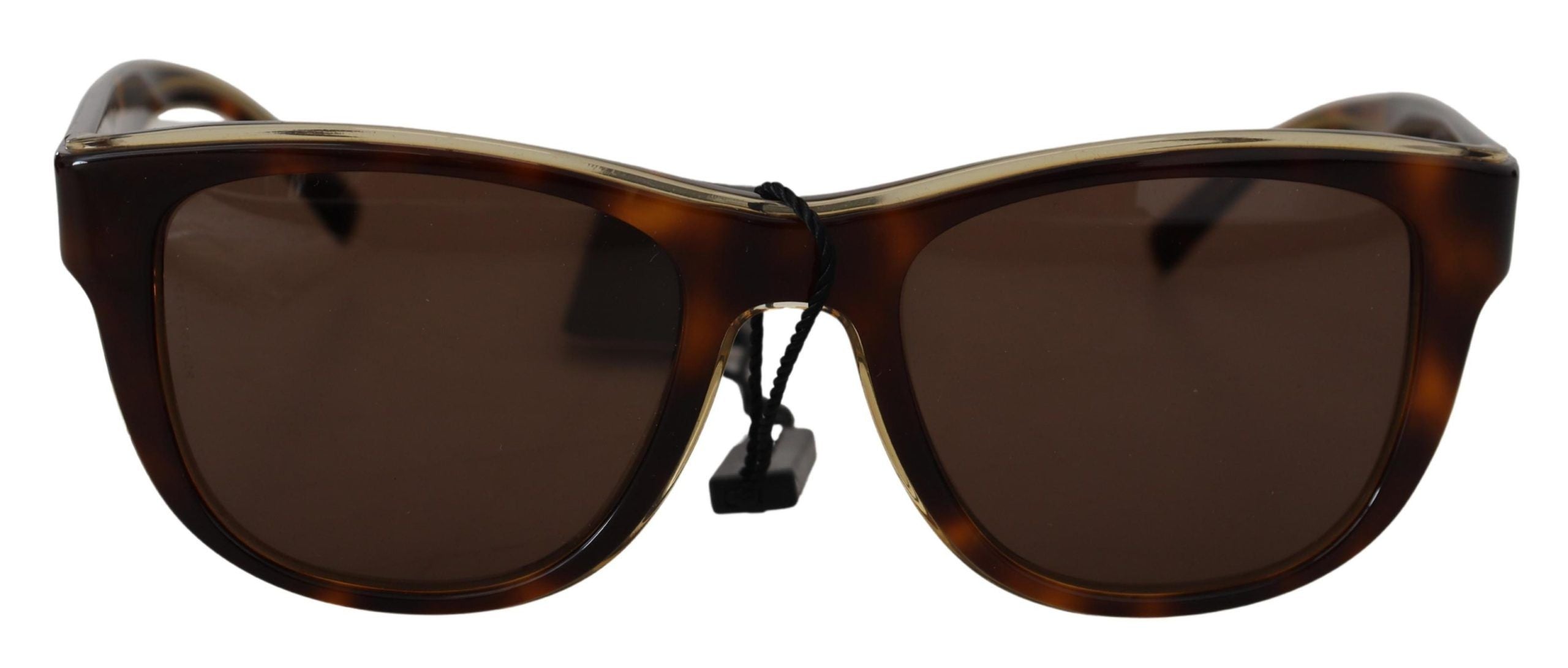 Dolce &amp; Gabbana Chic Unisex Brown Acetate Sunglasses