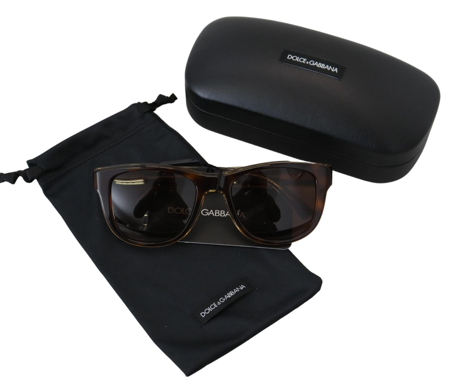 Dolce &amp; Gabbana Chic Unisex Brown Acetate Sunglasses