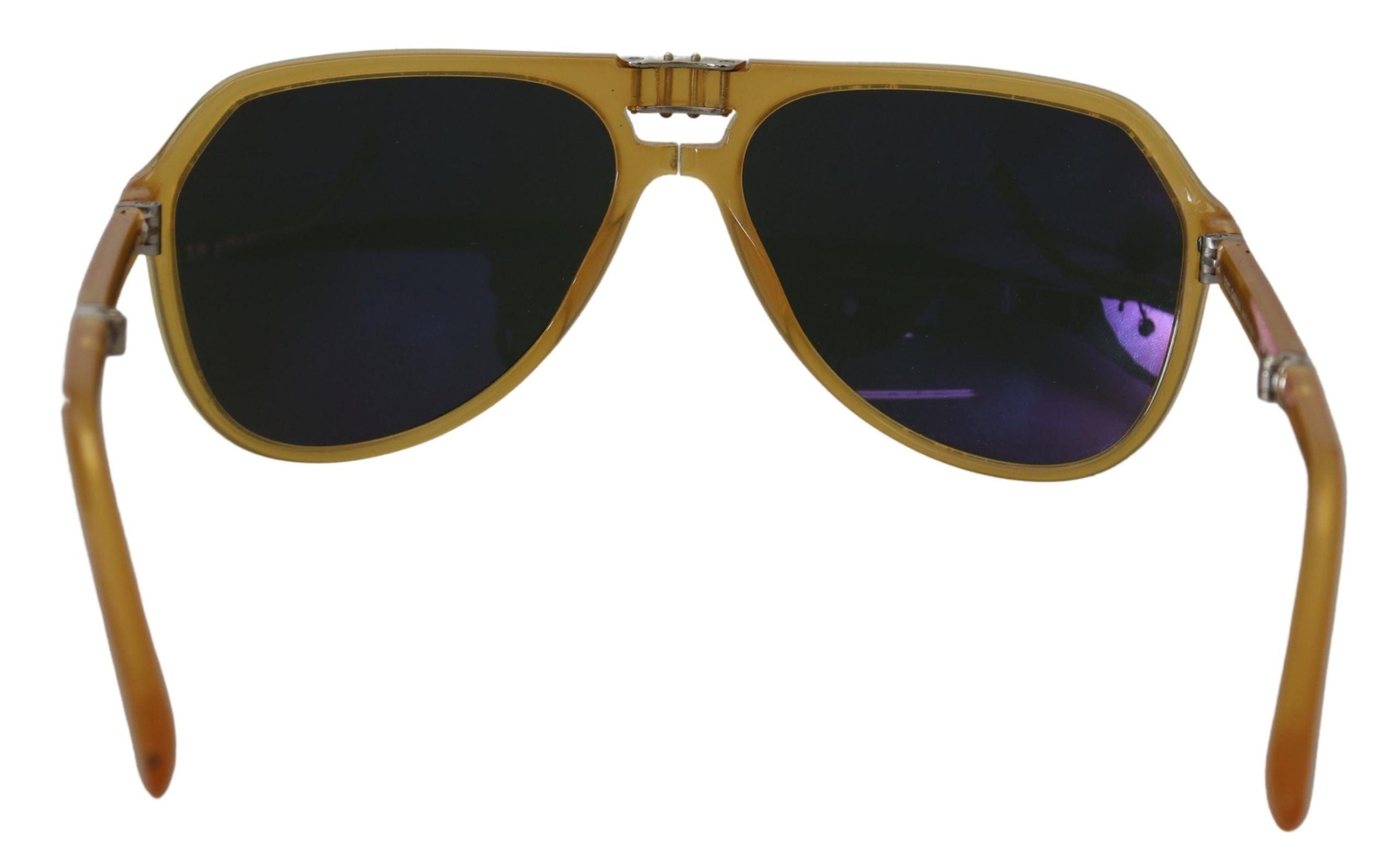 Dolce &amp; Gabbana Chic Yellow Aviator Acetate Sunglasses