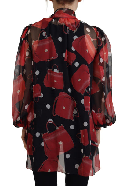 Dolce &amp; Gabbana Sicilian Print Silk Blouse - Luxurious &amp; Chic