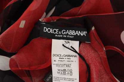 Dolce &amp; Gabbana Sicilian Print Silk Blouse - Luxurious &amp; Chic