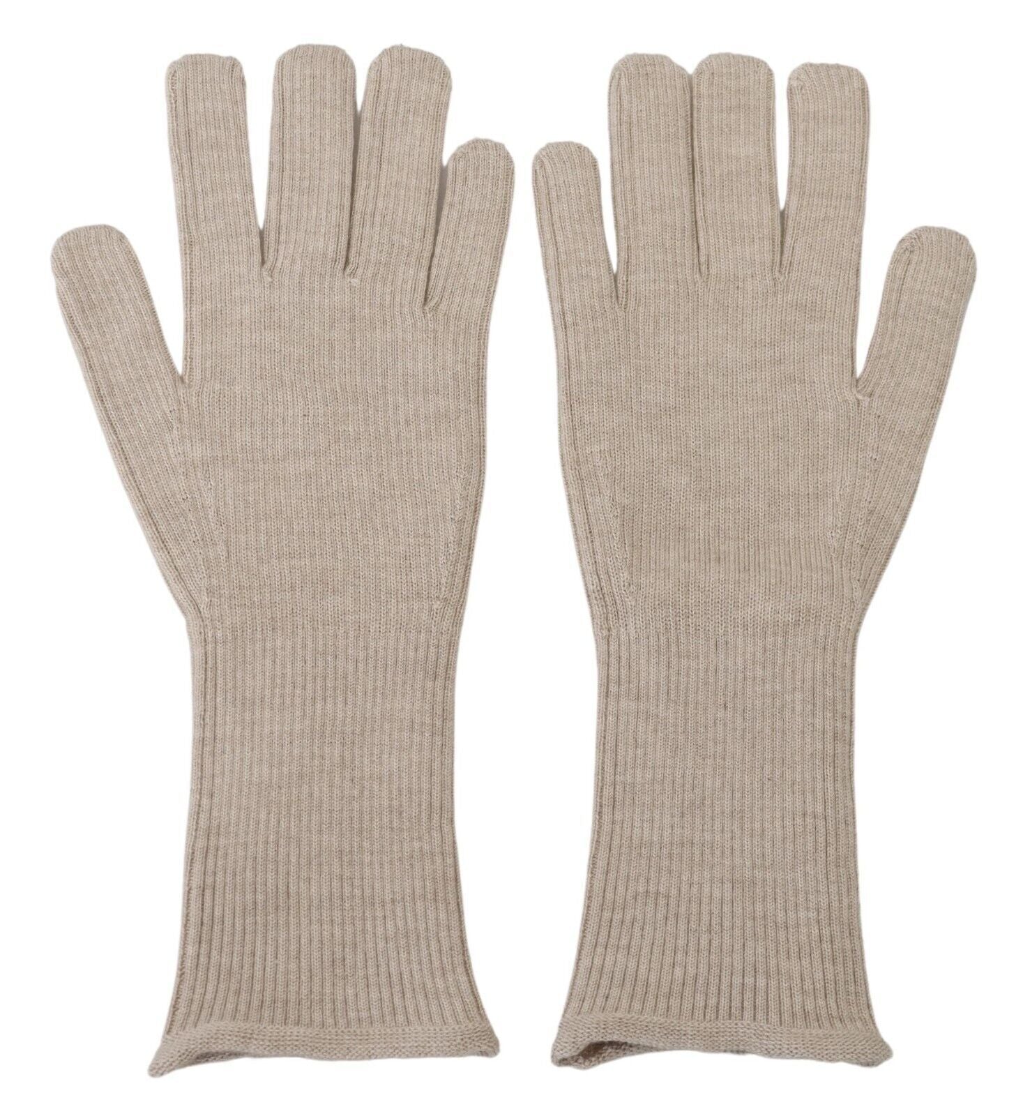 Dolce &amp; Gabbana Elegant Ivory Cashmere-Silk Blend Gloves