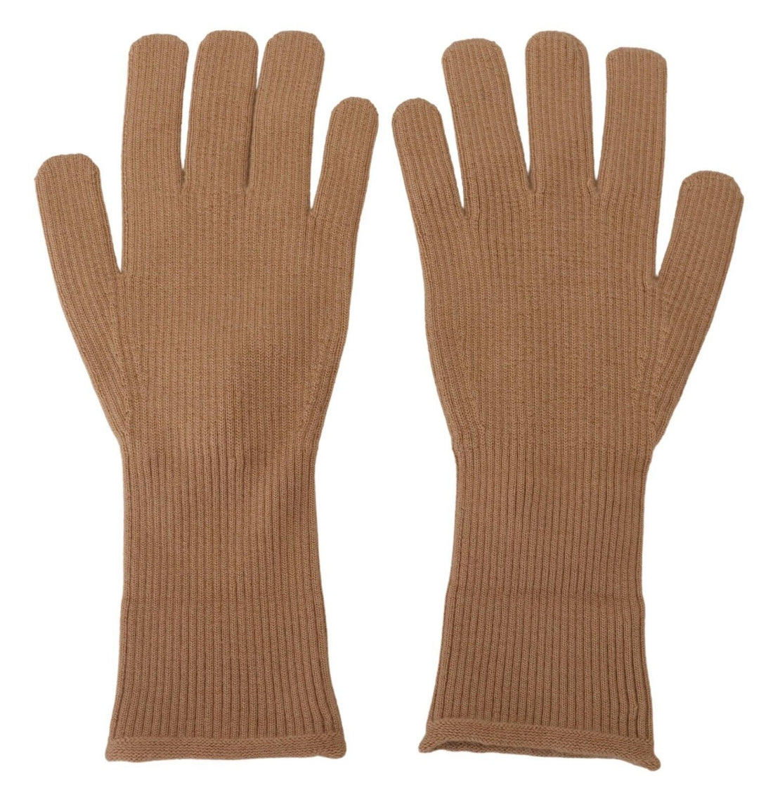 Dolce &amp; Gabbana Elegant Beige Cashmere Winter Gloves