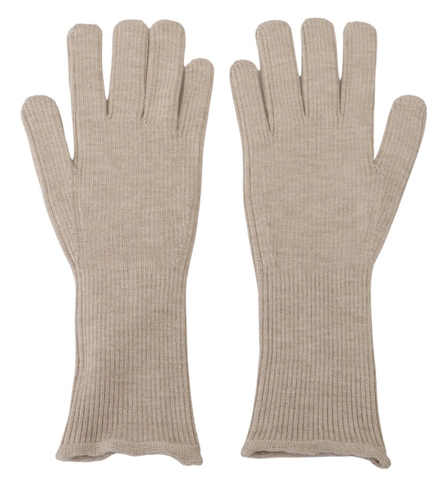 Dolce &amp; Gabbana Elegant Ivory Cashmere-Silk Blend Gloves